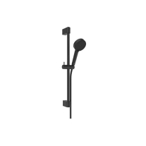 IDEALRAIN, NEGRU MAT, SET DE DUS CU BARA 60CM, PARA ROTUNDA, FI 10CM, 2 JETURI, FURTUN IDEALFLEX 175 CM, BE413XG